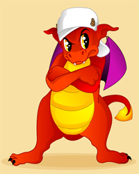 dragon rouge
